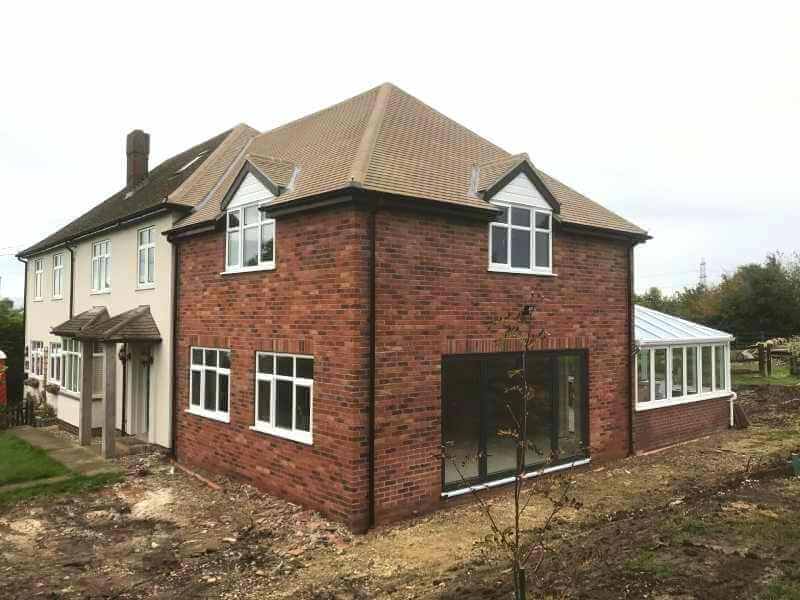 Extension on a house in Evedon, Lincolnshire
